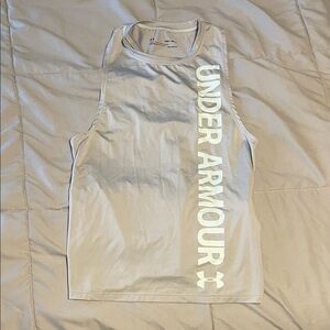 Under Armour Light Gray Muscle Tee